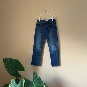 MADEWELL Straight Leg Crop Jean